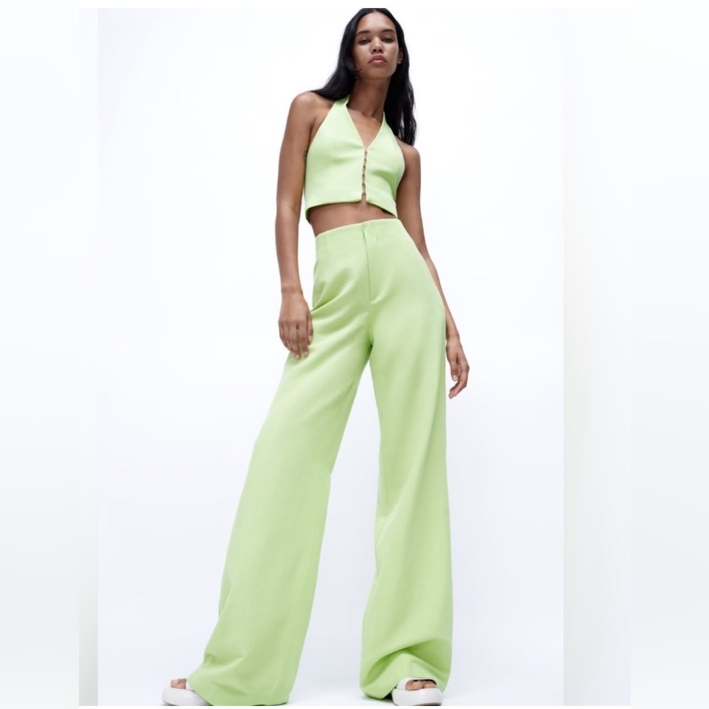 Zara two piece trouser and halter set